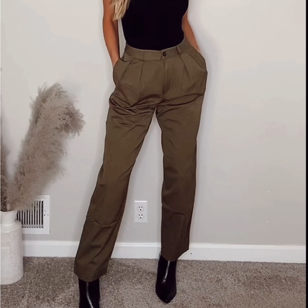 High waisted trousers
